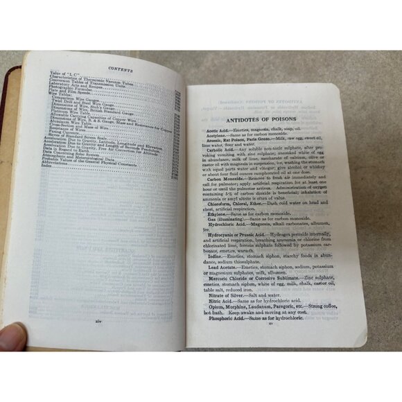 Handbook Of Chemistry & Physics 23rd Edition 1939 Hardcover Chemical Rubber Co. - Picture 16 of 16